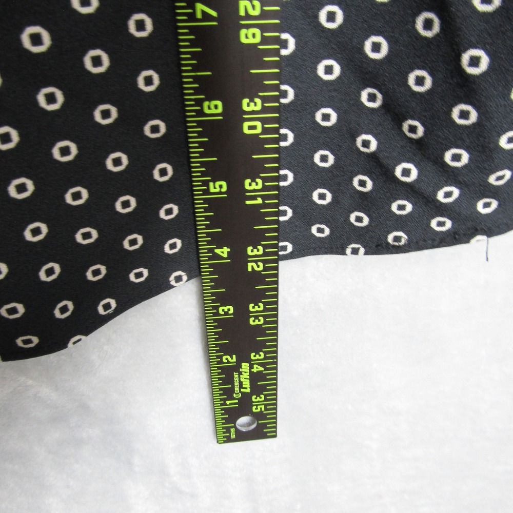 Ava & Viv 3X Black White Polka Dot Tunic Top Short Sleeve Casual Blouse - Picture 6 of 10